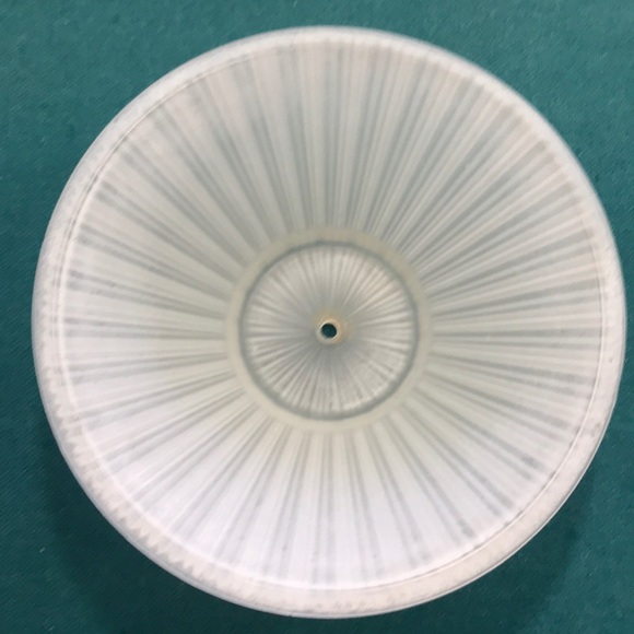 Vtg Large Ribbed Satin White Glass Industrial Cone Light Shade LAMP SHADE - Picture 7 of 7